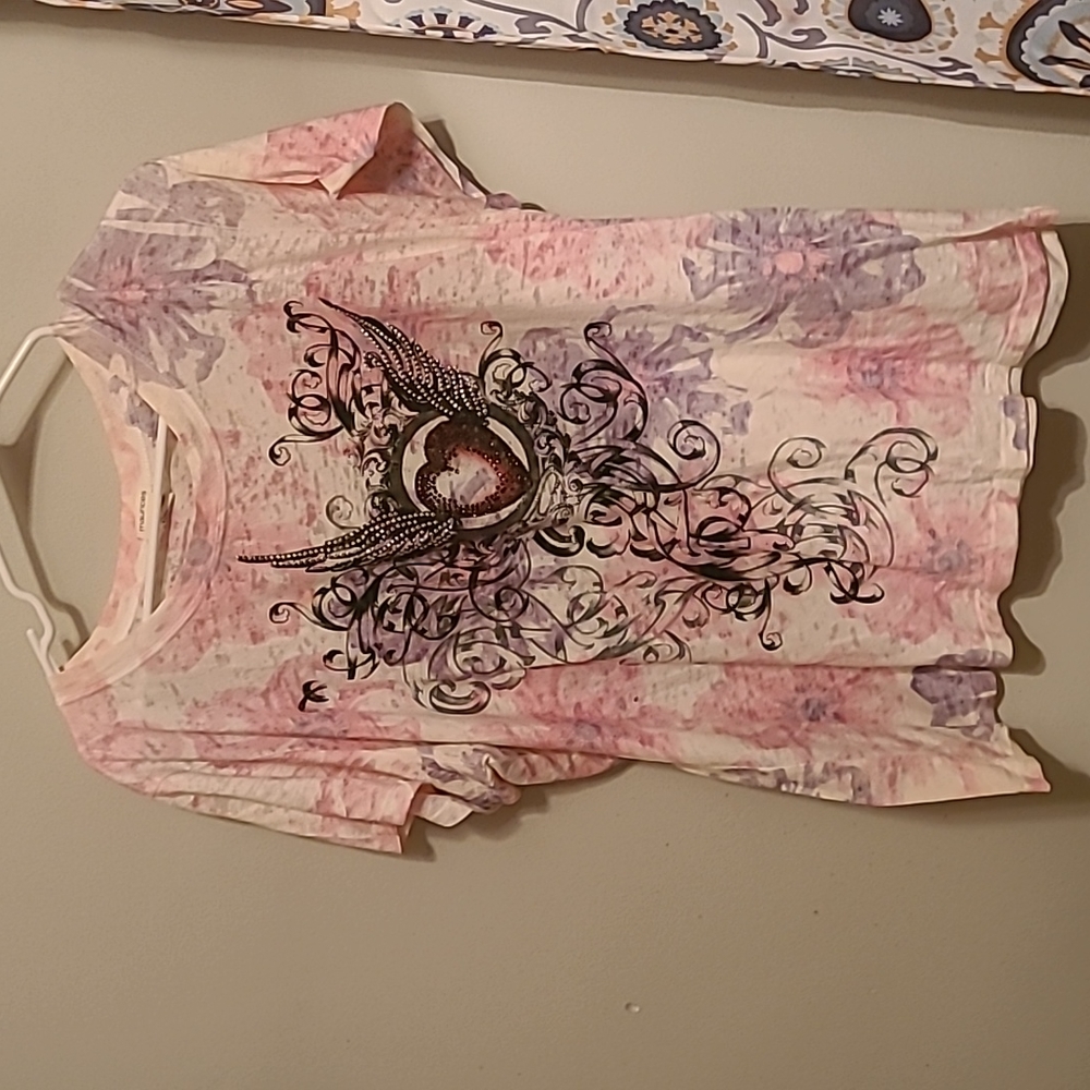 Maurices pink and purple t-shirt size 2X